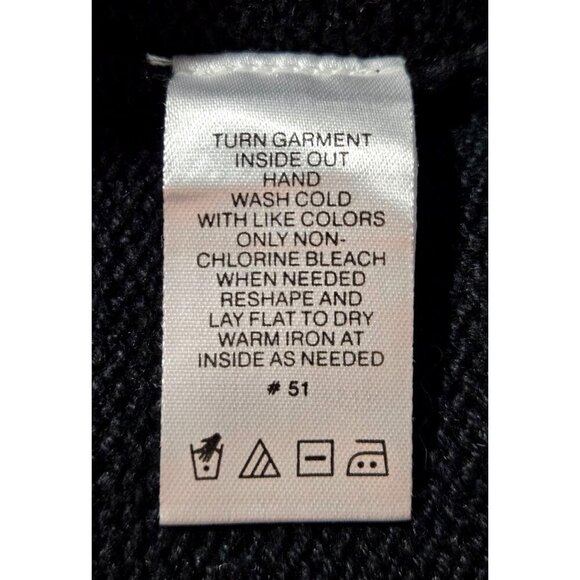 VTG 90s Christmas Sweater Cardigan L Design Originals Studio Joy Poinsettias - Picture 7 of 15